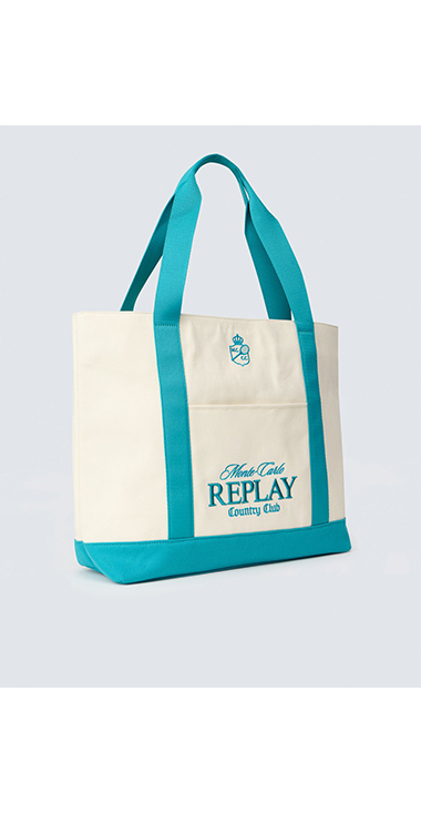 REPLAY &times; Monte Carlo Country Club キャンバス シャッパー バッグ 詳細画像